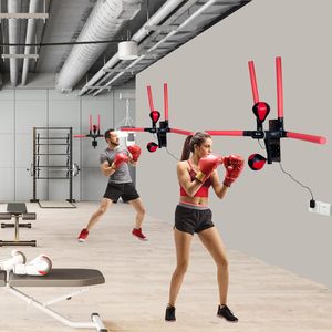Wellshow Sport boxe Speed Bag con barra <span class=keywords><strong>di</strong></span> reazione 4 boxe Spinning Bar 2 Reflex borsa a parete boxe velocità Trainer - Product Image 3