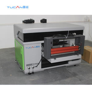 Nuevo cilindro plano UV 4060 3 en 1, Rollo giratorio para rollo, impresión híbrida UV DTF para productos de madera acrílica y aluminio - Product Image 2