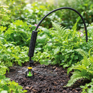 Kit d'irrigation par <span class=keywords><strong>micro</strong></span>-pulvérisation <span class=keywords><strong>suspendu</strong></span> pour serre, système d'arrosage pour légumes, buse de pulvérisation rotative inversée - Product Image 6