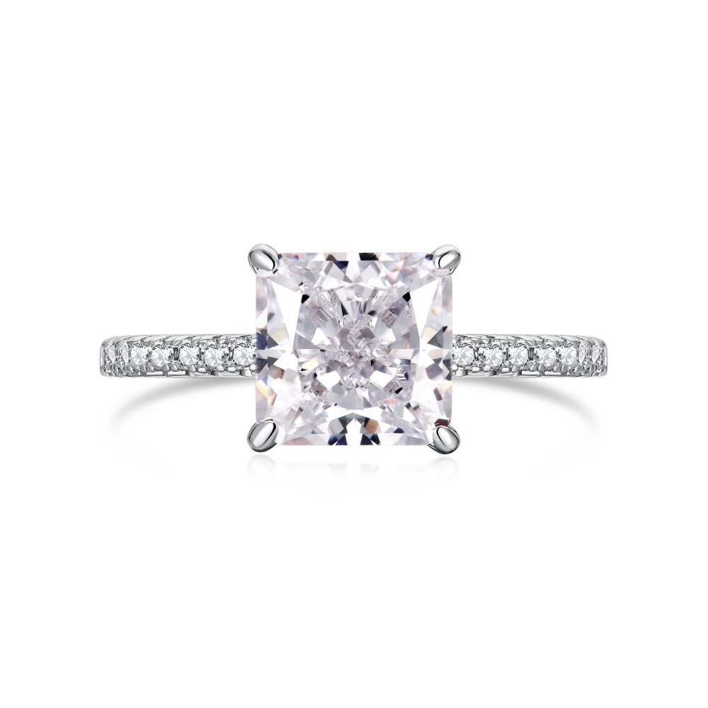 Ice flower cut 8 * 8mm dy120708-s-w-wh