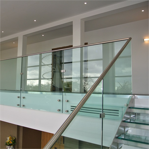 Stair Balustrades Stand Coluna escada vidro balaustrada corrimão vidro temperado vidro para escada corrimão - Product Image 2