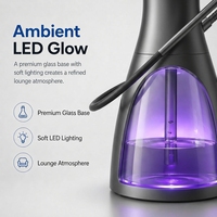 Chicha Électronique Portable Professionnelle Rechargeable Lukah avec Écran LED et Affichage Numérique