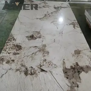 Amer New Product Factory Supplier Marble Sheet Pvc Marble Laminate Sheet Pvc Pvc Uv Marble Sheet Wall Panel