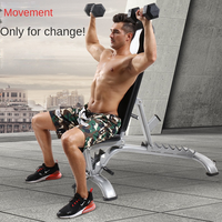 XINJULI Chaise de fitness pliable de qualité commerciale, banc abdominal et banc à haltères multifonctionnel pour la maison, équipement d'exercice pour sit-ups