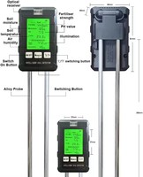 Détecteur intelligent de nutriments du sol 6-en-1 2026 – Testeur portable de pH, humidité, fertilité, température et luminosité pour jardin