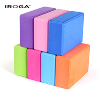 Brique de yoga Iroga Fitness en mousse EVA haute densité, durable, antidérapante, écologique, 3"x6"x9" (120g) pour la pratique du yoga