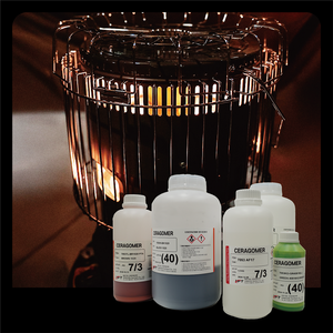 เซราโกเมอร์สีเซรามิกเหลวไม่ติดไฟและทนไฟเคลือบเตา pfora และ pfas ฟรี - Product Image 3