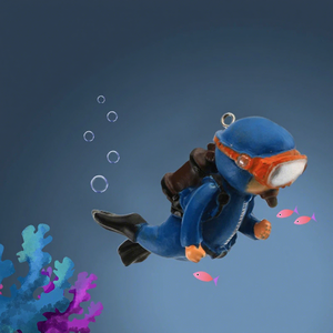 Decorazione per Acquario da Scrivania, Nuova Statuetta Creativa in PVC di Subacqueo Galleggiante, Ragazzo che Surf - Product Image 3