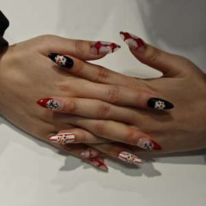 Uñas Postizas de Diseño de Moda Muhaha: Payaso Absurdo - Product Image 3