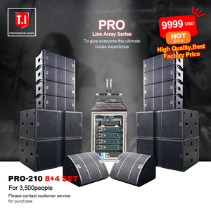 Ensemble complet Pro210 avec enceintes Line Array doubles de 10 pouces, caisson de basses double de 18 pouces, amplificateur, processeur, mixeur, moniteur, à prix avantageux - Product Image 3