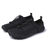 Chaussures aquatiques roses personnalisables avec logo, séchage rapide, semelle en caoutchouc, motif vague, pour hommes et femmes, plage