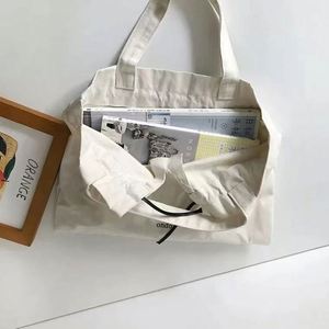 LILA Fashion Design Ribbon Handle Hobo Casual Cute Girl Teenage Ladies Shopping Eco-friendly Durable Canvas Tote Bag - Product Image 5