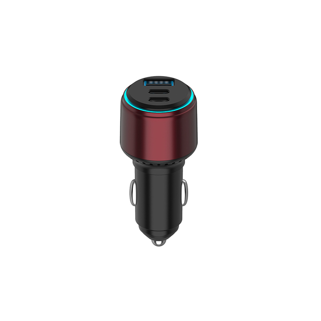 Aluminum Alloy Triple Port Electric Car Charger | 118W PD 3.0 Fast Charge for Phone Laptop | 2 Configurations 2C+A C+A | USB-C