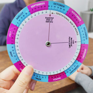 <span class=keywords><strong>Calculadora</strong></span> de disco de Obstetricia y Ginecología rosa, tabla de <span class=keywords><strong>Fecha</strong></span> de nacimiento de embarazo, predice la <span class=keywords><strong>fecha</strong></span> de entrega de la tarjeta de ciclo de embarazo para mujeres - Product Image 4