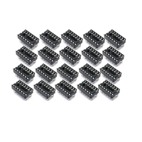 Base de support CI DIP 16 broches pour microcontrôleurs et puces CI, connecteur de carte PCB électronique pour prototypage et utilisation matérielle