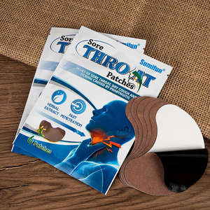 Nouvelle tendance 6 pièces mal de gorge Patch pharyngite amygdalite soin pommade toux froid soins soulagement de la douleur plâtre à base de plantes - Product Image 2