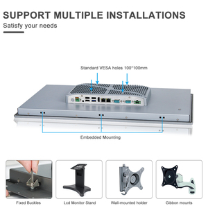 Compacte Ai Industriële Pc Fanless Design 24 Inch Breed Scherm Compact Ai Industriële Pc Industriële <span class=keywords><strong>Touch</strong></span> Panel Pc - Product Image 3