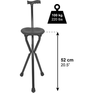 Sedia Pieghevole Bastn, Bastn con Seduta Nera PEPE P10017 - Product Image 3
