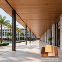 Lames de plafond en alliage d'aluminium de haute qualité avec design moderne et modèle 3D pour pergola de patio extérieur