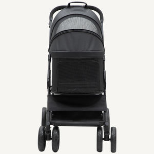 Çin'de evcil hayvan arabası ° Rotata ile yüksek kalite siyah avrupa köpek arabası 4 tekerlek 360 - Product Image 4