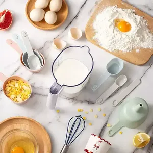 10-mảnh tùy chỉnh phong cách PP màu nhựa đo ly và thìa đặt cho các công cụ đo lường - Product Image 5