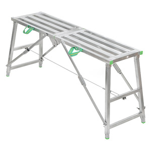 แพลตฟอร์มงานอลูมิเนียมพับได้ รับน้ำหนัก 300 กก. อเนกประสงค์ พกพาสะดวก สำหรับงานก่อสร้างและตกแต่ง - Product Image 1