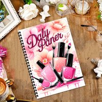 Buku Catatan Kustomisasi  Ikat Spiral Pita Merah Muda  Desain Wanita  Perempuan Cantik Agenda Buku Catatan Jurnal Hadiah Perlengkapan Sekolah