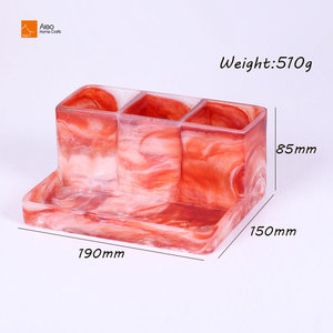 Hiện Đại Thân Thiện Với Môi Hình Chữ Nhật Lưu Trữ Giá Đa Chức Năng Thực Phẩm Rượu Vang Gia Vị Đồ Dùng Chủ Màu Đỏ Trắng Swirl Nhựa Dao Nĩa Muỗng - Product Image 2