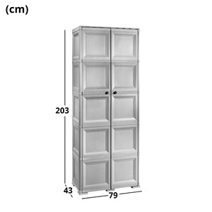 Tontarelli Omnimodus 7 Vani Armoire avec 2 portes en wengé, unité de rangement - Product Image 4
