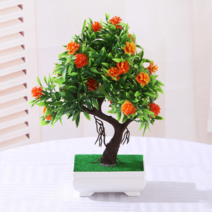ต้นกุหลาบจิ๋วประดิษฐ์ Qi Xing สีม่วง ตกแต่งภายในบ้านในกระถางพลาสติก - Product Image 3
