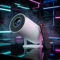 Junuo HY300 Pro+ 8K 170 Lumens 720P Android 14 2.4/5G Wifi 6 + BT 5.4 Proyektor Mini Pintar Rumah Tangga Jarak Proyeksi Pendek 30000 Jam Daya Tahan Lampu