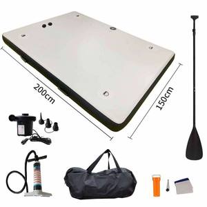 Plataforma Flotante Multifuncional Plegable y Portátil ELECVIVA, Inflable, de PVC Grueso, para Pesca y Deportes Acuáticos - Product Image 1