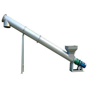 Convoyeur spiralé automatique en acier inoxydable pour la manutention de matériaux en vrac, transport industriel à vis sans fin résistant à la chaleur - Product Image 6