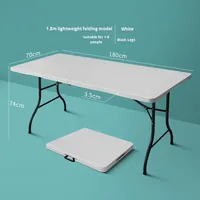 Meilleures ventes - Marque YDL - Modèle LY071 - Meubles d'extérieur pliables portables en plastique HDPE - Base en fer rectangulaire - Design moderne - Utilisation en plage