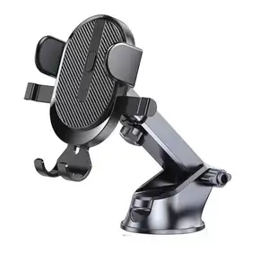 Upgraded Retractable Sucker Car Phone Holder Mount Stand GPS Telefon Mobile Cell Support For iPhone 15 14 13 Pro