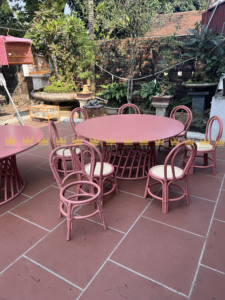 Meilleure vente Table d'appoint ronde moderne en rotin naturel écologique pour enfants Mobilier de parc extérieur Meilleur vendeur d'hôtels au Vietnam - Product Image 6