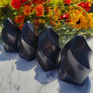 Obsidienne polie naturelle en gros, cristal de guérison en forme de flamme, sculpture, décoration parfaite pour la maison, ornements de bureau, autres artisanats en cristal - Product Image 6