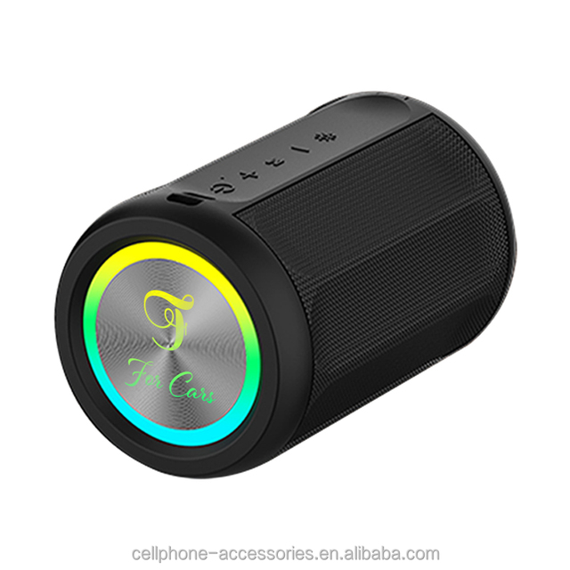 Portable TWS Bluetooth Speaker Stereo Sound RGB Rhythm Lights TF Card AUX Type-C Input Wireless Speaker for Outdoor