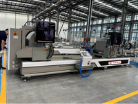 Scie de découpe CNC de précision à double tête pour fenêtres et portes en aluminium à ouverture intérieure