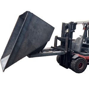 Transportable Steel Tipper Bin Mini Forklift Dumpster Self Dumping Hopper Skip Bins Tipping Bin-3