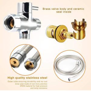 Custom Stainless Steel High-Pressure Handheld <strong>Bidet</strong> Set <strong>Modern</strong> Style Shattaf Sprayer for Toilet for Hotel Bathrooms - Product Image 4