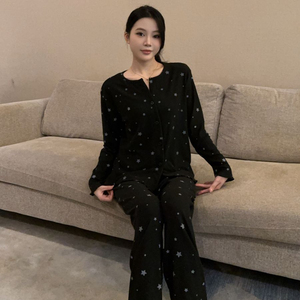 <span class=keywords><strong>ชุด</strong></span><span class=keywords><strong>นอน</strong></span>คาร์ดิแกนสำหรับผู้หญิงสำหรับฤดูหนาว<span class=keywords><strong>ชุด</strong></span><span class=keywords><strong>นอน</strong></span>หวานๆสไตล์ลำลองเรียบง่าย - Product Image 5