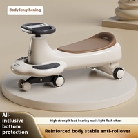 Voiture de torsion pour enfants 1-8 ans roue silencieuse adultes peuvent s'asseoir bébé Yo-yo voiture à bascule Scooter jouet poussette