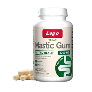 Gélules végétaliennes de gommes mastic OEM - 60 unités - Complément alimentaire à base de plantes pour adultes - Favorise la digestion - 2 gélules par jour - Durée de conservation de 24 mois - Femmes enceintes - Product Image 1