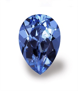 Cornflower Blue Sapphire Pear Cut Lab Grown Gemstone-Resistente al calor con efecto de cambio de color - Product Image 5