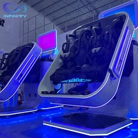 Chaise de réalité virtuelle pour jeux VR en intérieur et en extérieur, ensemble de manèges de simulation VR, machine de chaise d'arcade 9D, simulateur de réalité virtuelle
