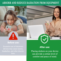 Autocollant anti-radiation pour ordinateur portable Quantum Science Quantum Shield, coque de téléphone portable, ions négatifs, durée de vie de 5 ans, décoration