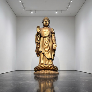 Statue classique en bronze de la Madone et de l'Enfant - Sculpture artisanale de la Vierge <span class=keywords><strong>Marie</strong></span> en fonte à la <span class=keywords><strong>cire</strong></span> perdue avec des thèmes d'anges et de mode - Product Image 5