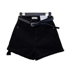 <span class=keywords><strong>Shorts</strong></span> in denim da donna estivi a vita alta, stile semplice e dritto, casual, per taglie forti e sottili - Product Image 4
