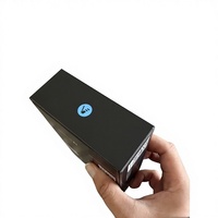 Boîte en papier noir mat personnalisée de luxe - Emballage magnétique écologique biodégradable haut de gamme pour haut-parleurs d'ordinateur